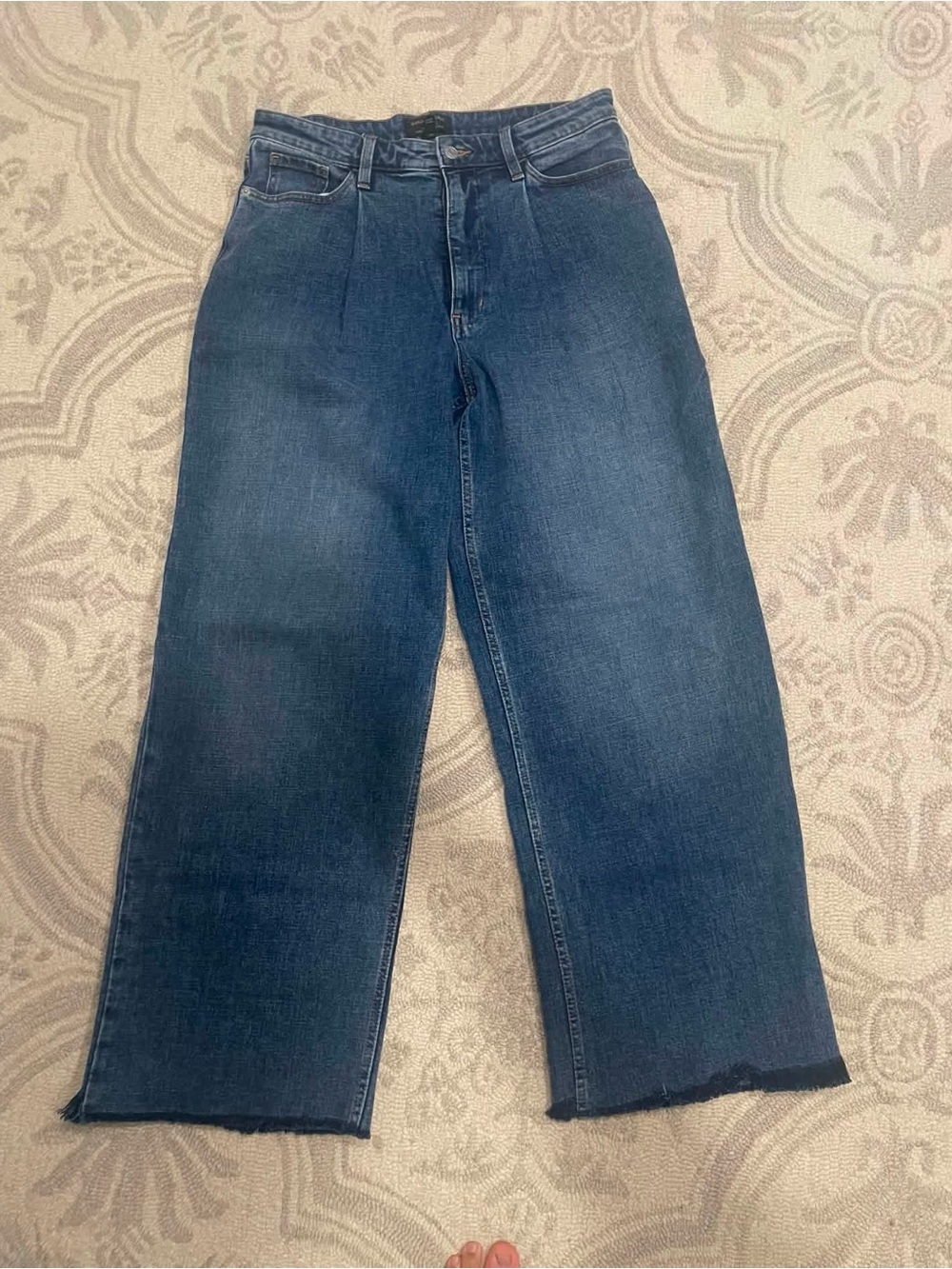 Women’s Wide-Leg Blue Denim Jeans